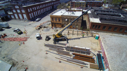 Looking Southwest at Daggett and Kingshighway